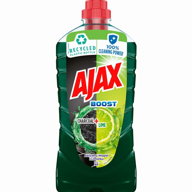 Ajax płyn uniwersalny 1l boost charcoal &lime – zdjęcie 1