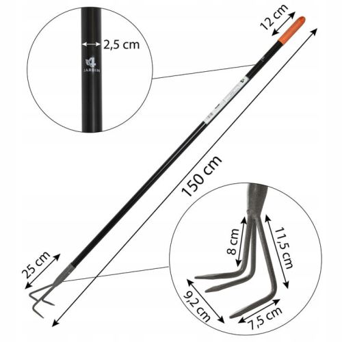 Kultywator ogrodowy ręczny 150cm – zdjęcie 2