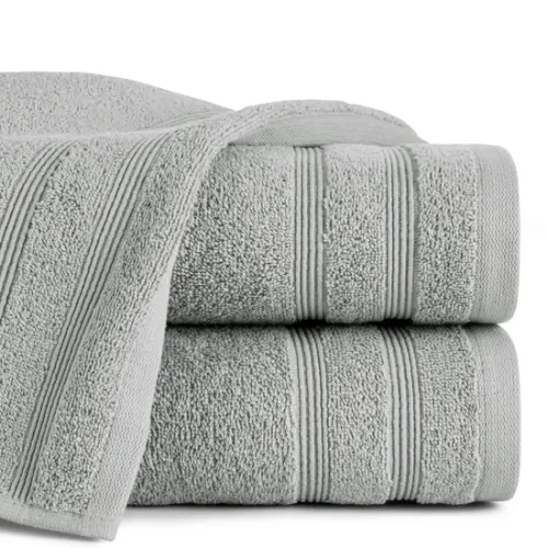 Ręcznik Eurofirany Aline 50x90cm srebrny frotte 500g do łazienki