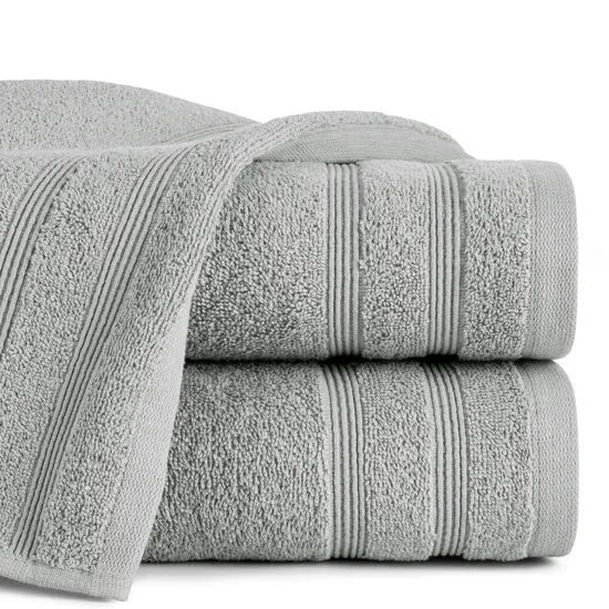 Ręcznik Eurofirany Aline 50x90cm srebrny frotte 500g do łazienki