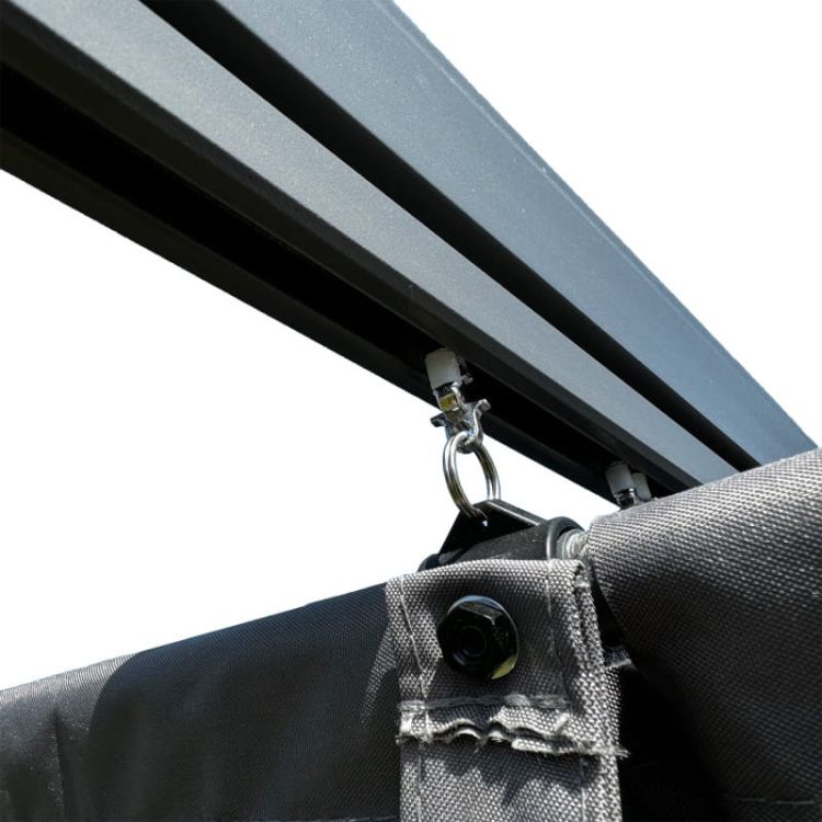 Pergola ogrodowa metalowa 3x4 szara – zdjęcie 8