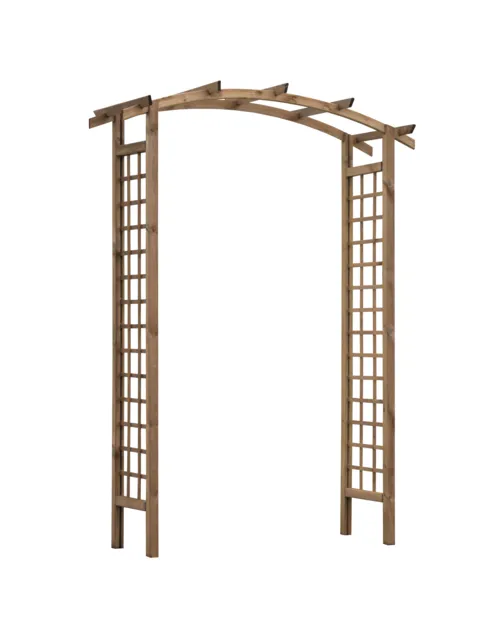 Pergola Frezja z łukiem 128x200x40 brąz – zdjęcie 1