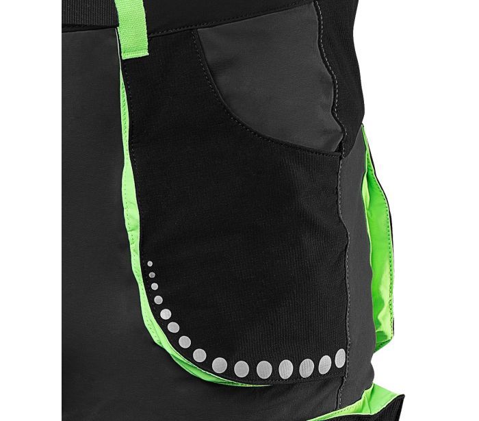 Krótkie spodenki PREMIUM 4 WAY STRETCH Czarne L – zdjęcie 5