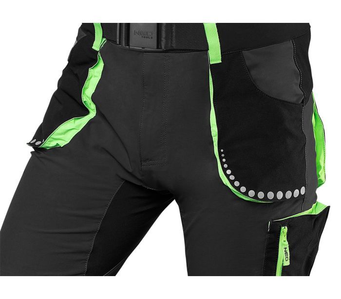 Krótkie spodenki PREMIUM 4 WAY STRETCH Czarne XL – zdjęcie 4