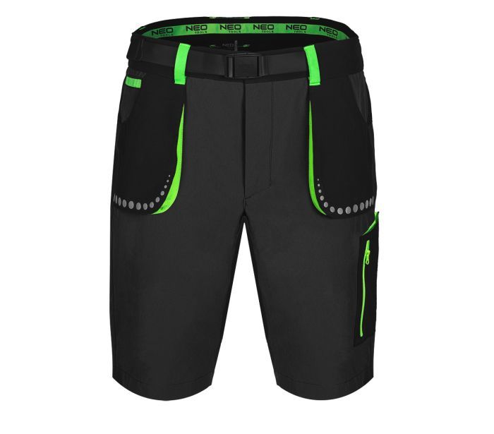 Krótkie spodenki PREMIUM 4 WAY STRETCH Czarne M – zdjęcie 1