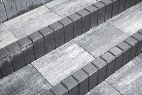 Płyta betonowa chodnikowa MEGAN CMIX Stalowo Biała /126 – zdjęcie 1