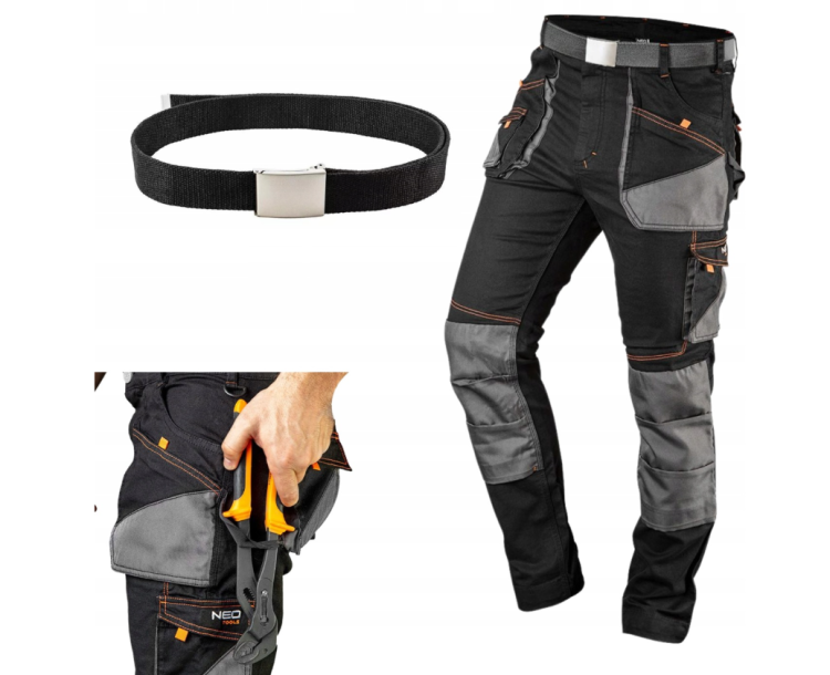 Spodnie robocze HD Slim odpinane kieszenie S – zdjęcie 1