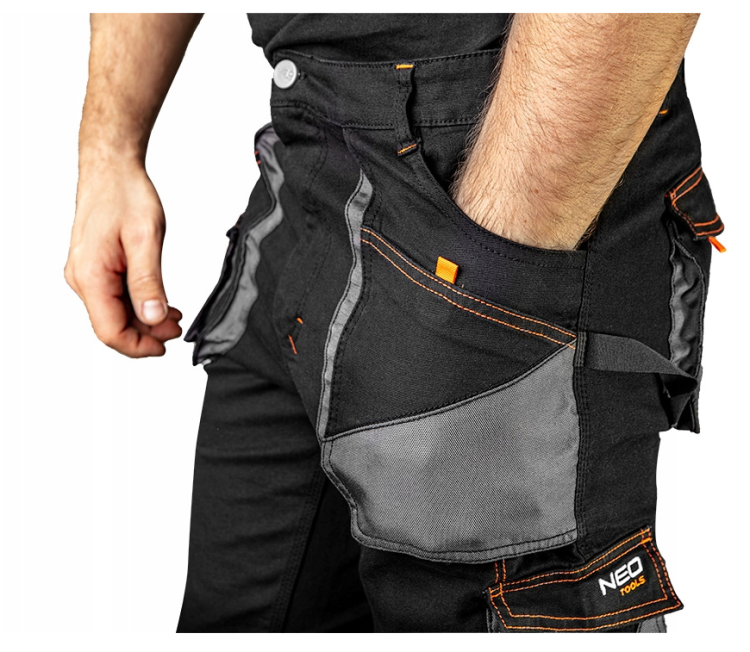Spodnie robocze HD Slim odpinane kieszenie XXL – zdjęcie 5