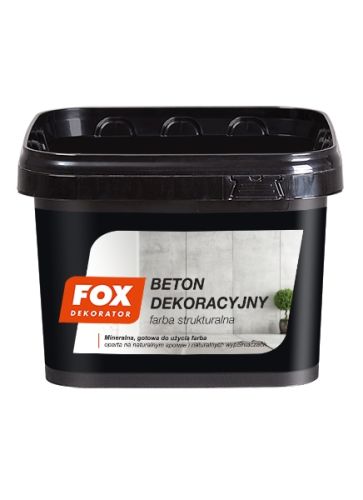 Fox beton dekoracyjny tynk mineralny 4kg – zdjęcie 1