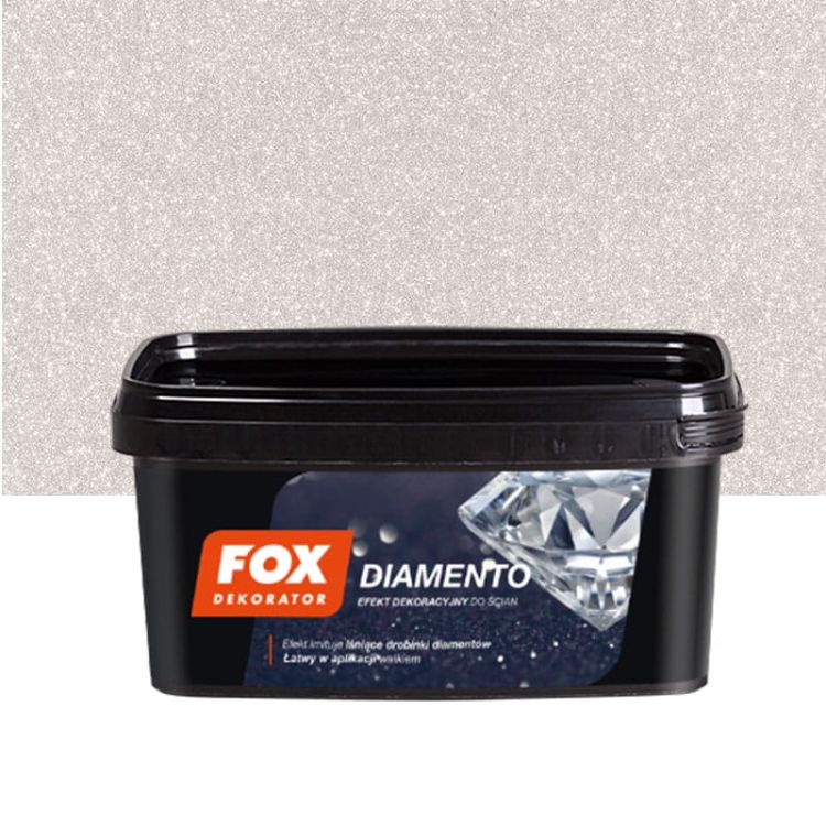 Farba dekoracyjna Fox Diamento 3D Mars 1L z efektem diamentowych drobinek do dekoracji ścian wewnętrznych