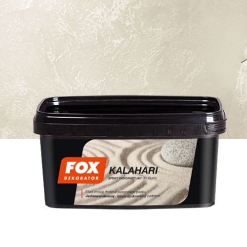 Farba dekoracyjna Fox Kalahari Sabulum 1L strukturalna perłowa do dekoracji ścian wewnętrznych