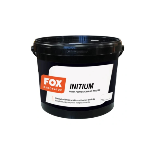 Farba podkładowa Fox Initium 5L akrylowa Biała do ścian i sufitów wyrównująca chłonność podłoża