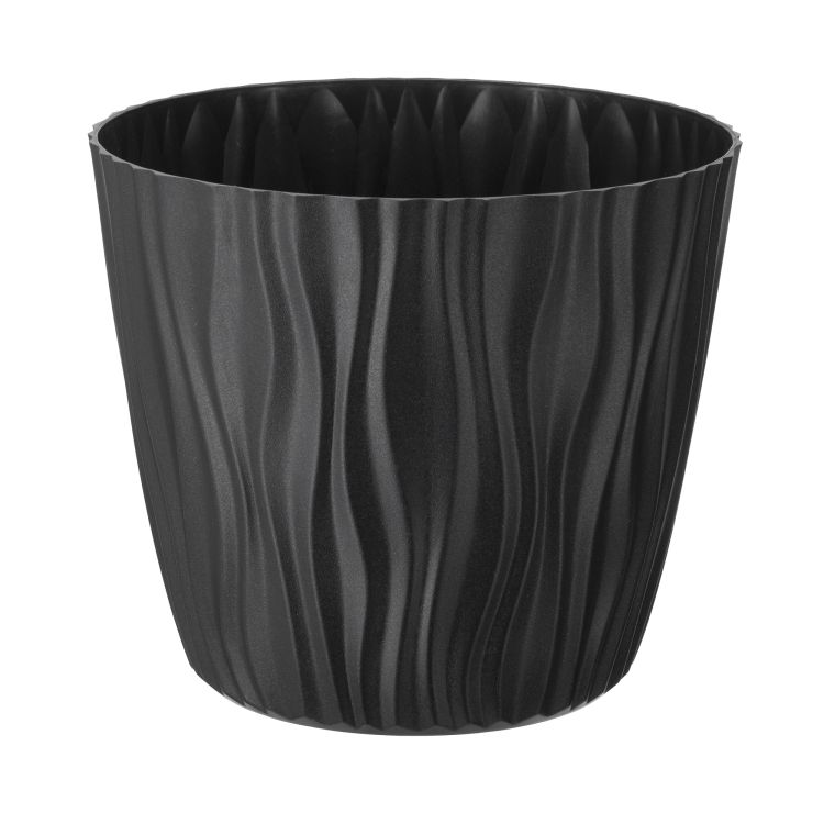 Doniczka Sahara 14cm 07607 antracyt – zdjęcie 1
