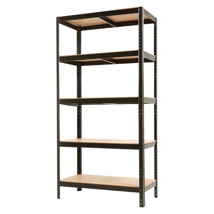 Regał metalowy 5 półek czarny 180x75x35 – zdjęcie 1