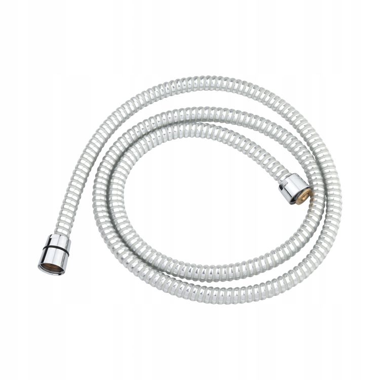 Wąż prysznicowy Pvc 150 cm biały-srebrny – zdjęcie 1
