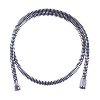 Wąż prysznicowy PVC 150 cm czarno-srebrny – zdjęcie 1