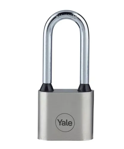 Kłódka żeliwna dyskowa z długim pałąkiem 50mm – zdjęcie 1