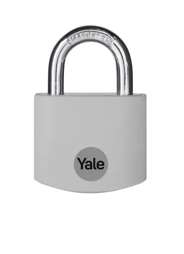 Kłódka aluminiowa 32mm szara o standardowym poziomie bezpieczeństwa – zdjęcie 1