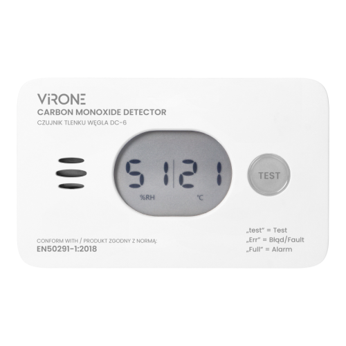 Czujnik tlenku węgla -czadu 2xAA – zdjęcie 2