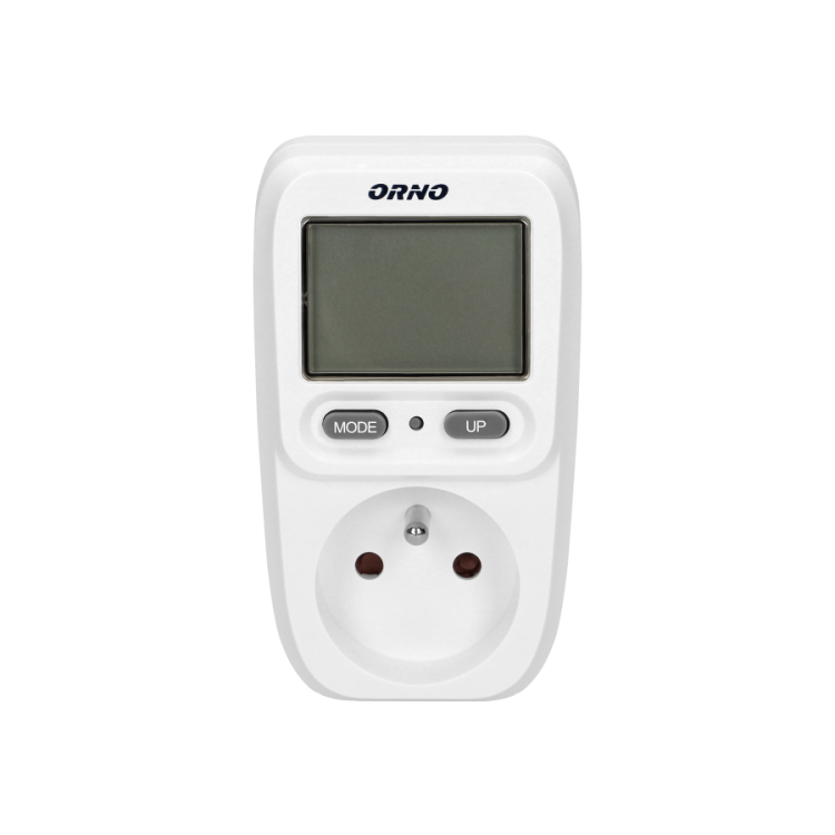 Watomierz Orno OR-WAT-419 kalkulator energii elektrycznej z wyświetlaczem LCD do gniazdka – zdjęcie 2
