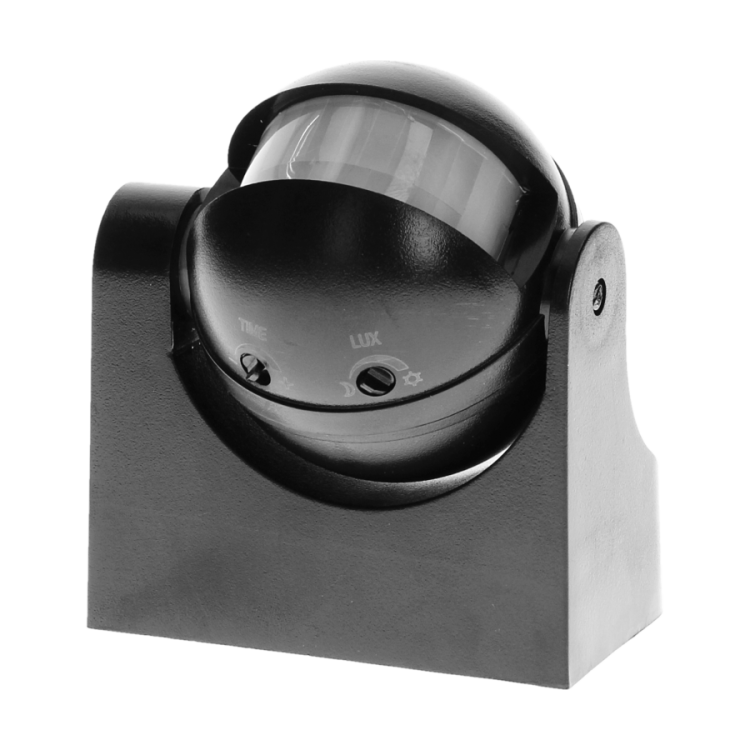 Czujnik ruchu 180 stopni IP44 1200W czarny – zdjęcie 4