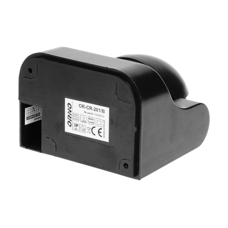 Czujnik ruchu 180 stopni IP44 1200W czarny – zdjęcie 6